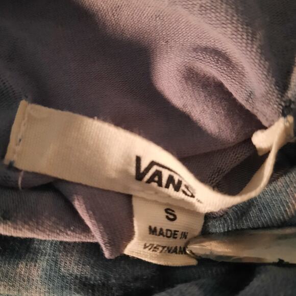 Vans Blue Tie Dye Skater Dress Small Fit Flare Festival Indie Surf Grunge Retro - Picture 6 of 10